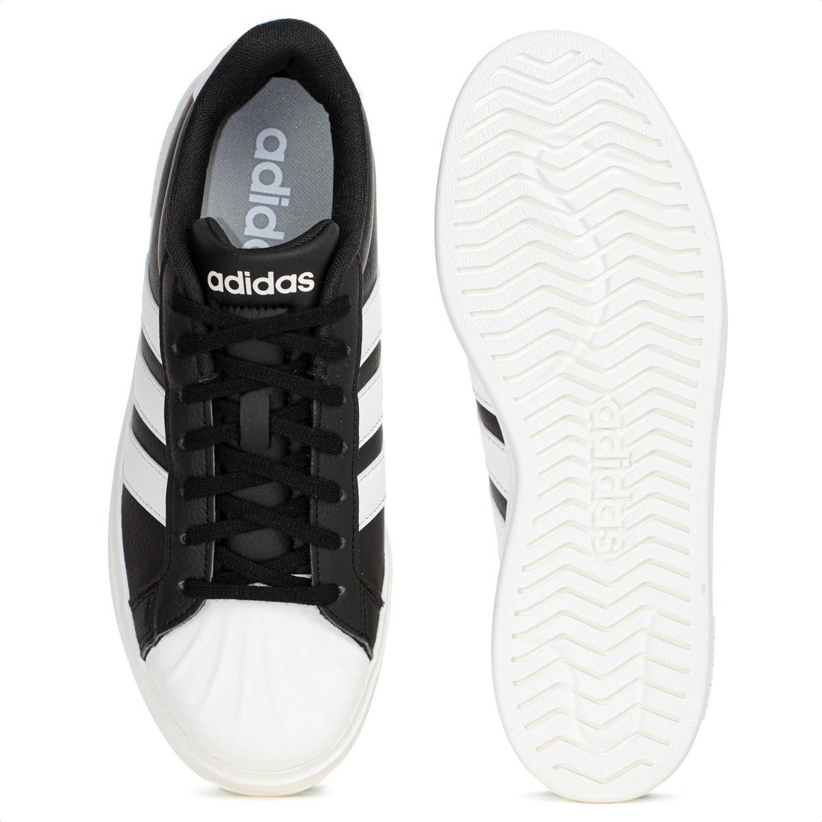 Tenis Adidas Streettalk Preto e Branco - Feminino Preto 4