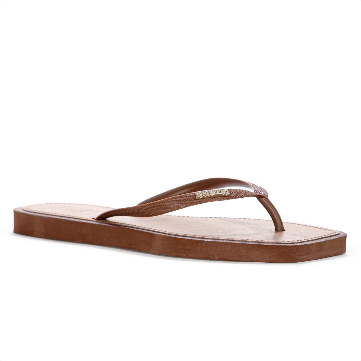 Chinelo Brizza Arezzo Bico Quadrado Marrom Cacau - Feminino Marrom 3