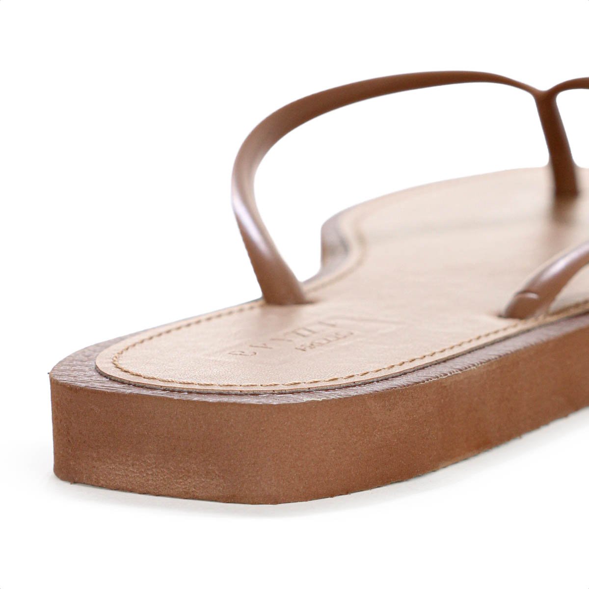 Chinelo Brizza Arezzo Bico Quadrado Marrom Cacau - Feminino Marrom 9