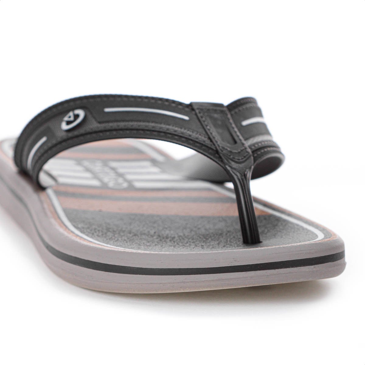 Chinelo Cartago Palermo II Preto Marrom e Cinza - Masculino Preto 7