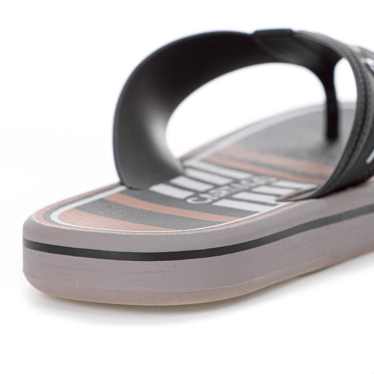 Chinelo Cartago Palermo II Preto Marrom e Cinza - Masculino Preto 8