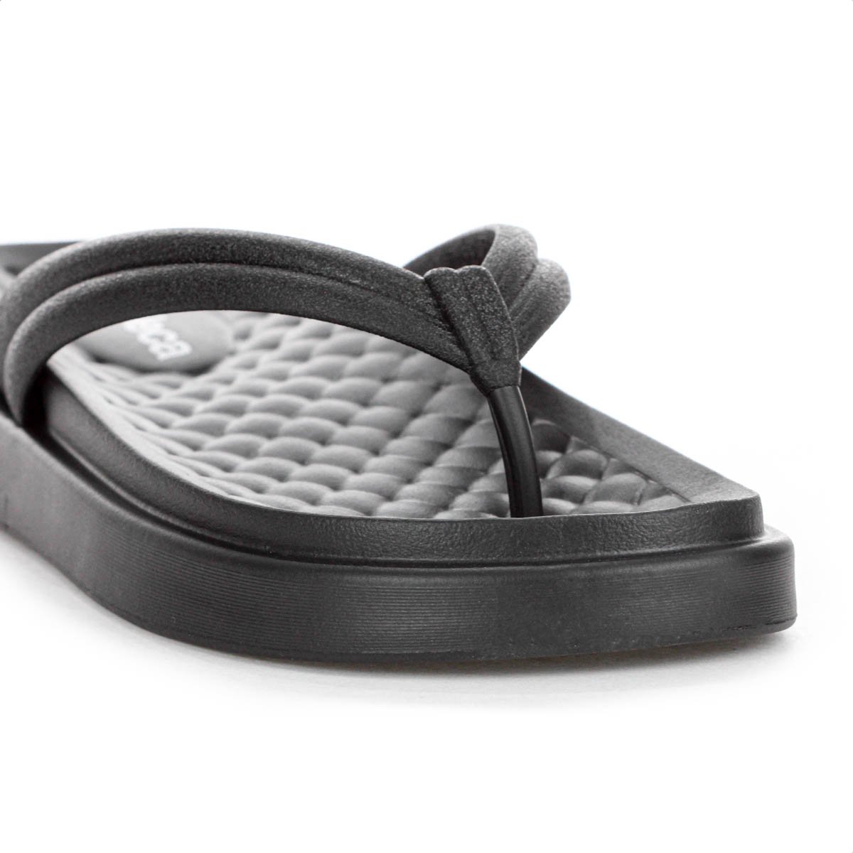 Chinelo Moleca Tira Pronta Pvc Sola Alta Preto - Feminino Preto 7