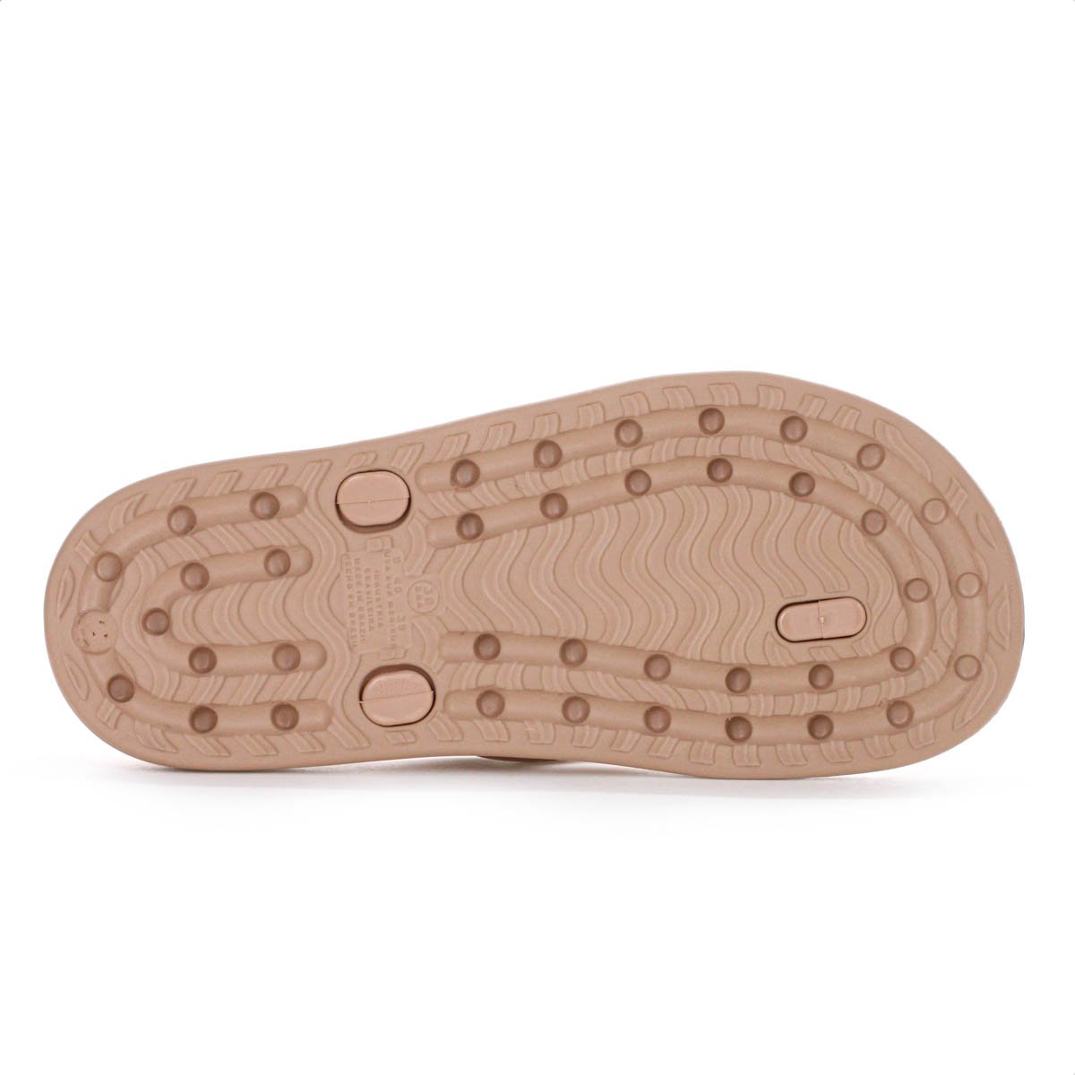 Chinelo Moleca Tira Pronta Pvc Sola Alta Nude - Feminino Bege 5