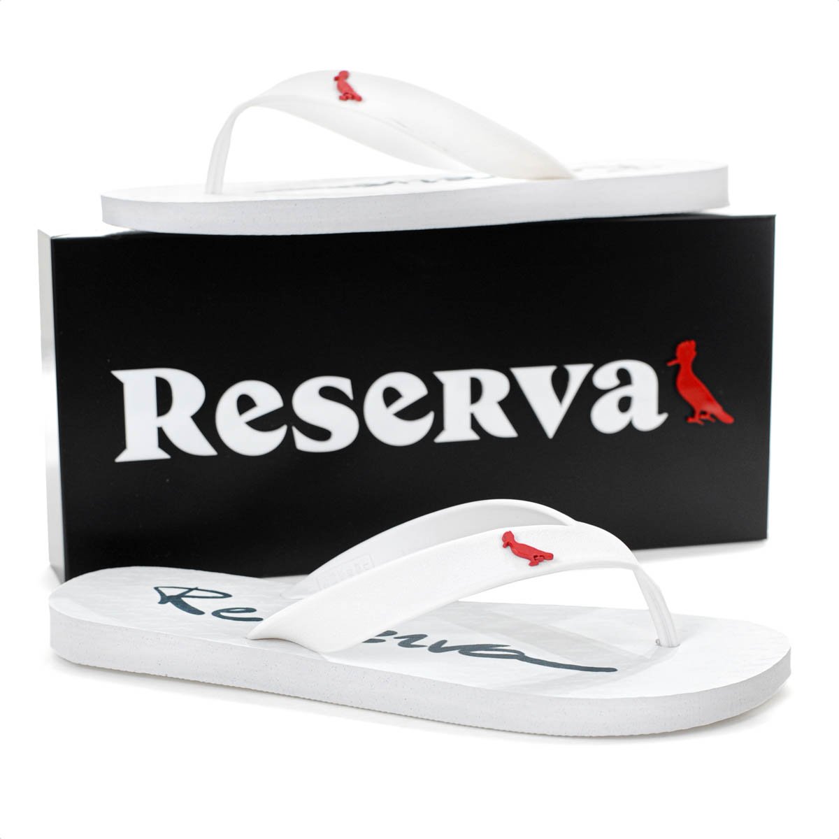 Chinelo Reserva Mar Branco - Masculino Branco 9