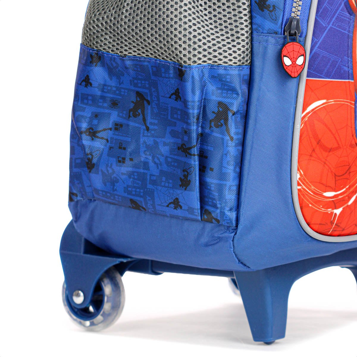 Mochila Com Rodas Escolar Xeryus 17 Spider Man 14950 Azul e Vermelho - Infantil Azul 4