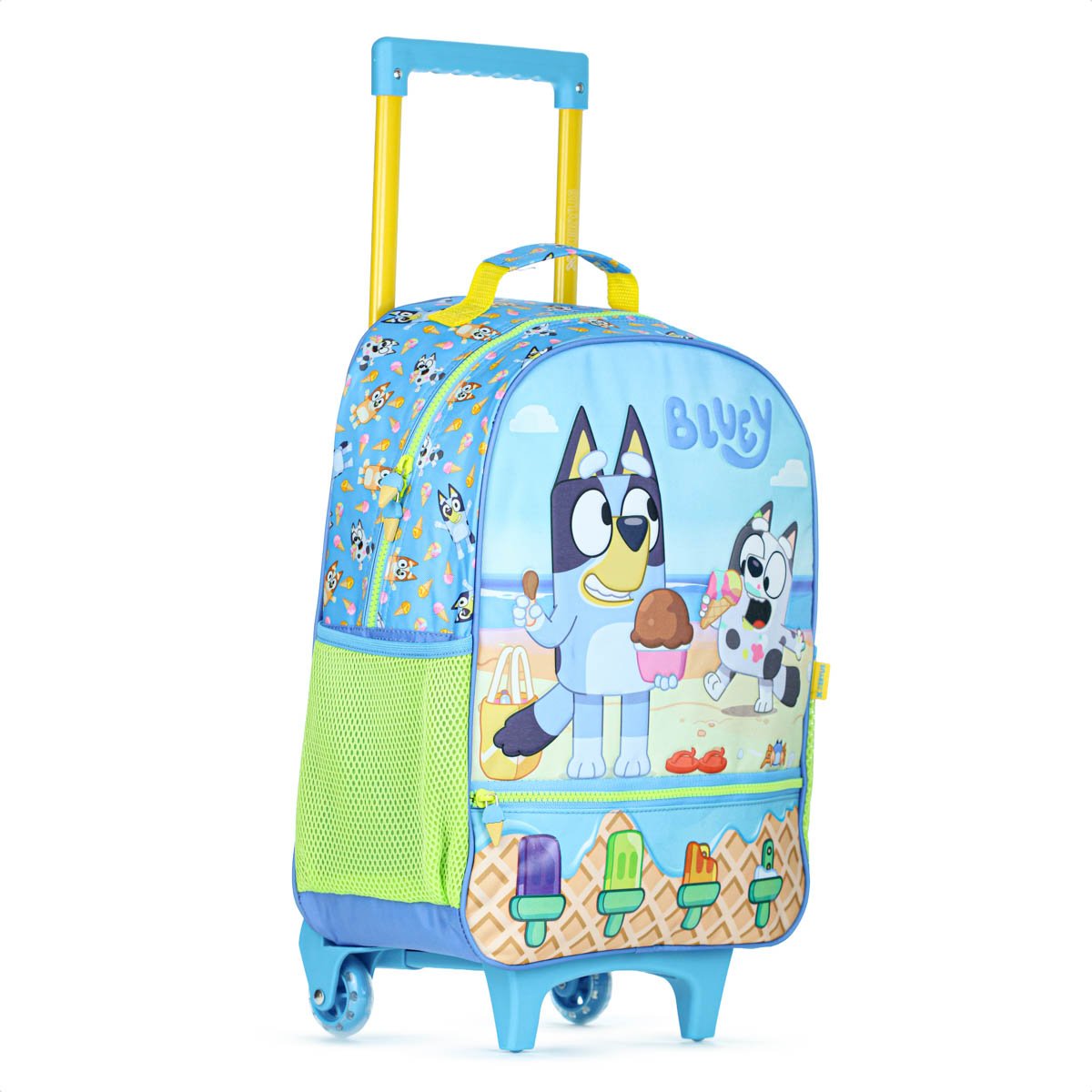 Mochila Com Rodas Escolar Xeryus 16  Bluey 15540 Azul e Verde - Infantil Azul 4