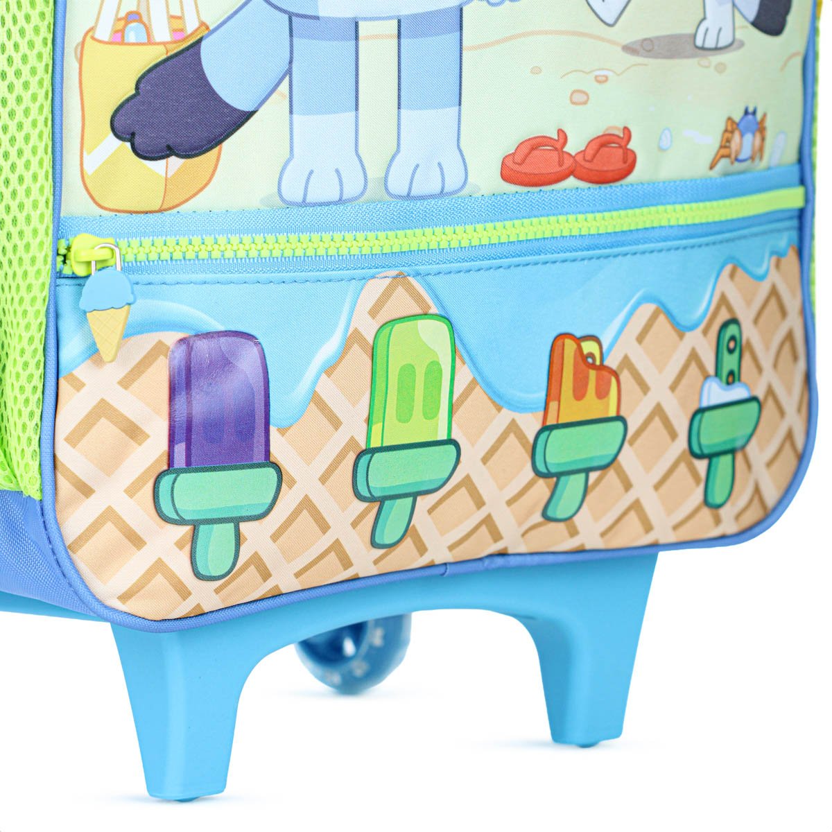 Mochila Com Rodas Escolar Xeryus 16  Bluey 15540 Azul e Verde - Infantil Azul 9