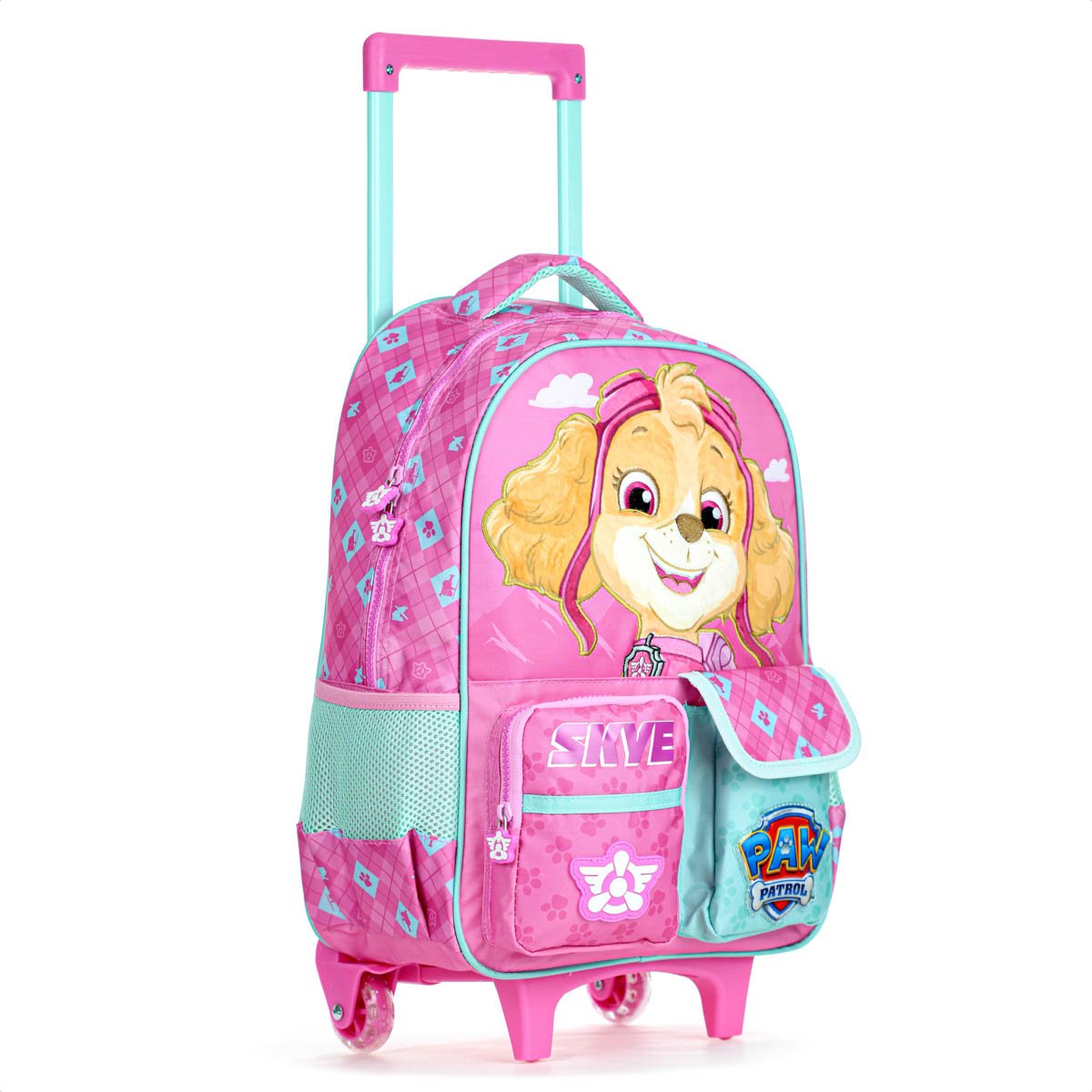 Mochila Com Rodas Escolar Xeryus 16 Patrulha Canina Skye 15270 Rosa - Infantil Rosa 2