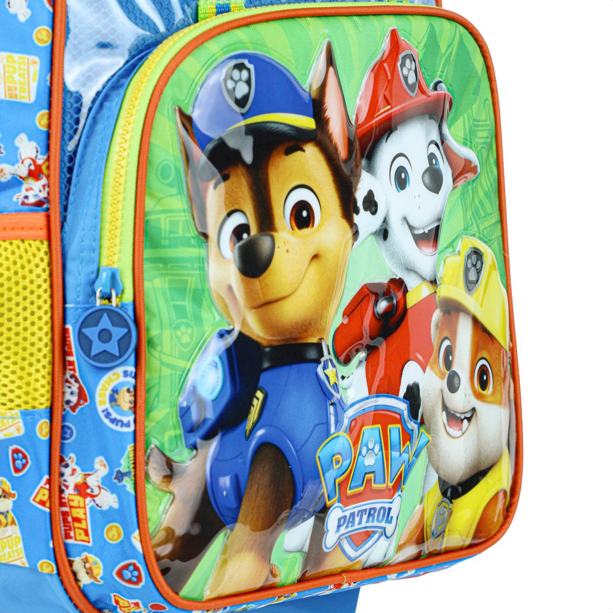 Mochila Com Rodas Escolar Xeryus Patrulha Canina 15310 Azul e Verde - Infantil Verde 2