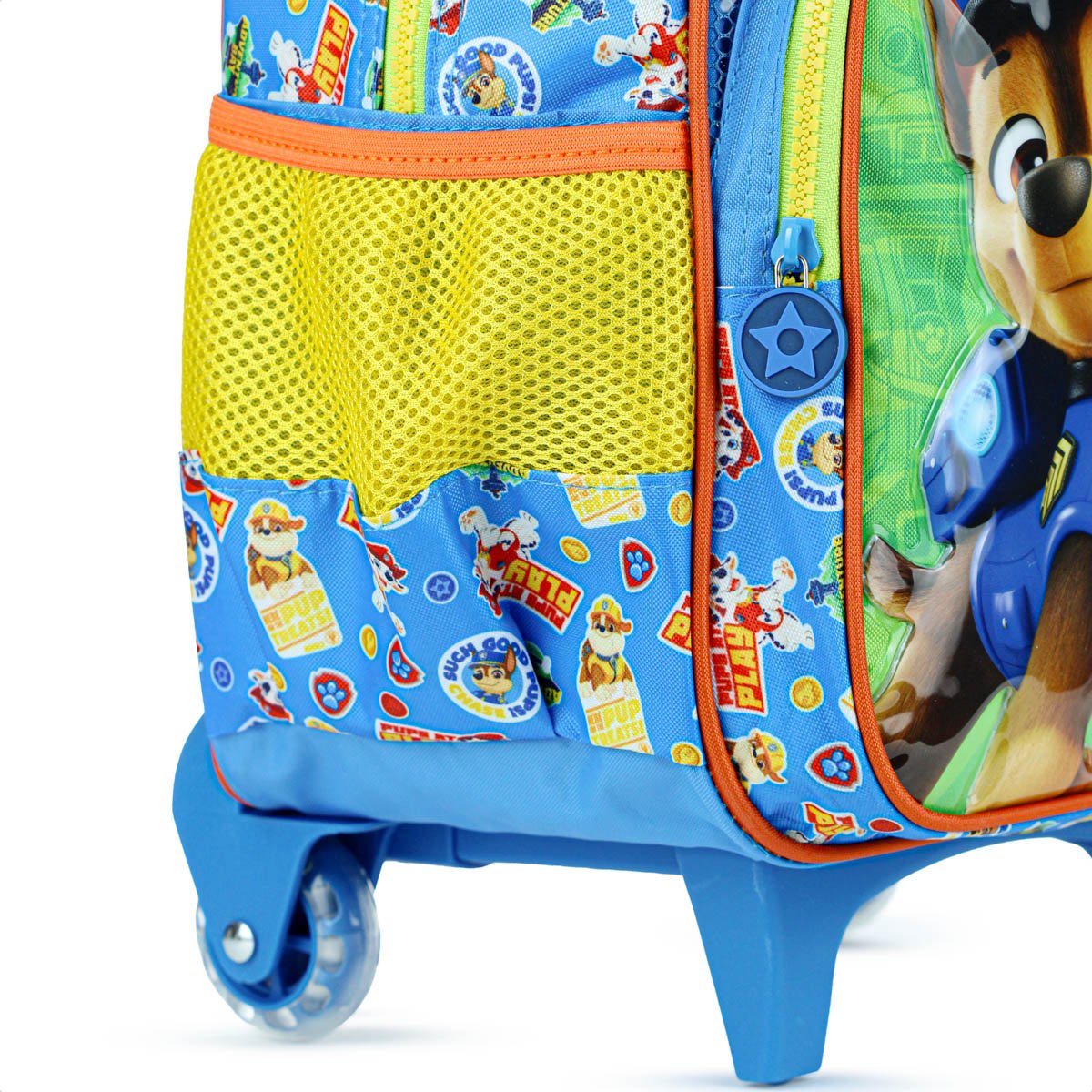 Mochila Com Rodas Escolar Xeryus Patrulha Canina 15310 Azul e Verde - Infantil Verde 5