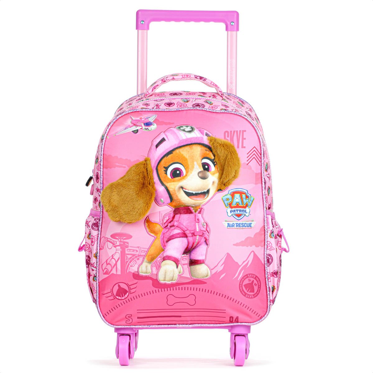 Mochila Com Rodas Escolar Xeryus 16 Patrulha Canina Skye 15260 Rosa - Infantil Rosa 6