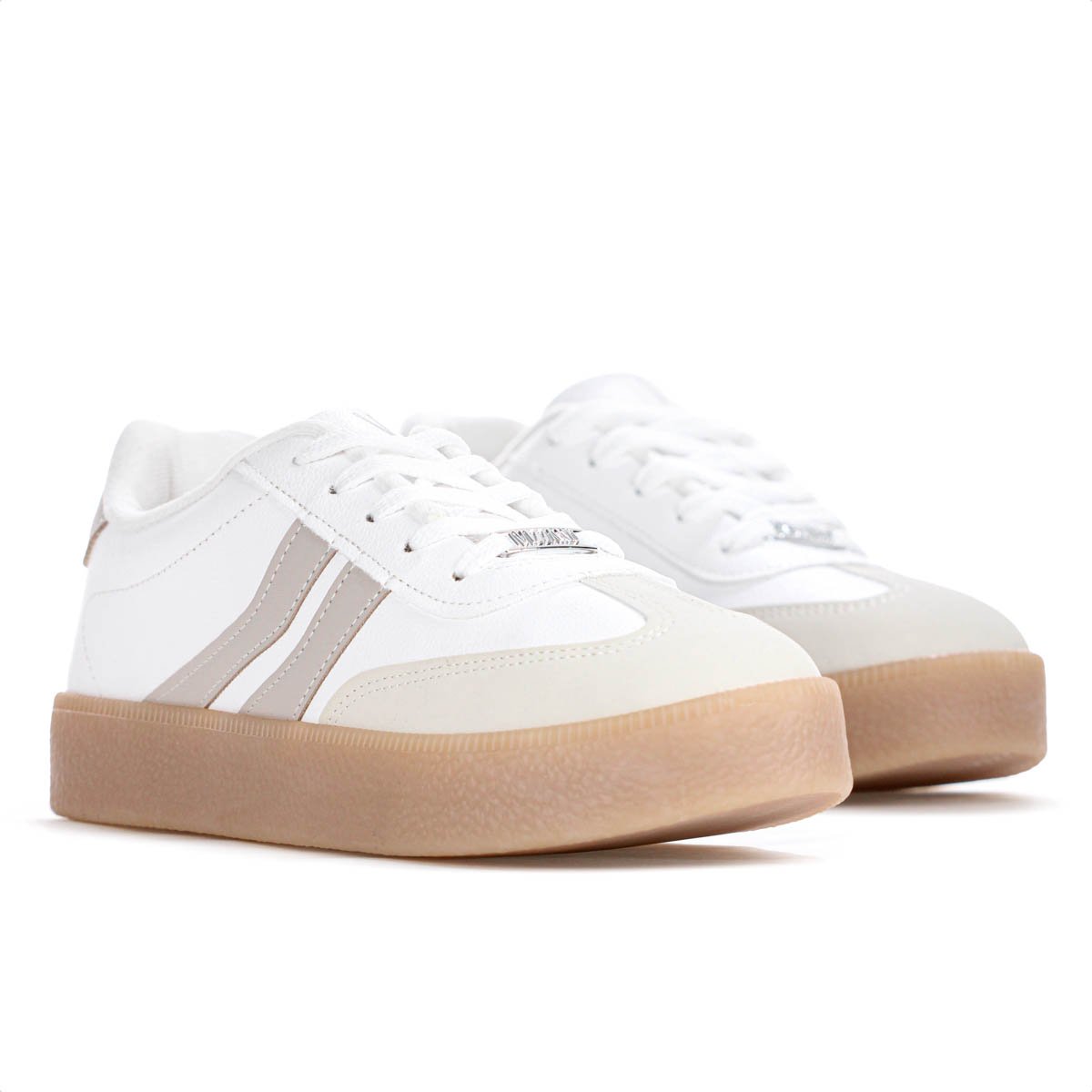 Tenis Vizzano Napa Floather Branco e Cinza - Feminino Branco 3