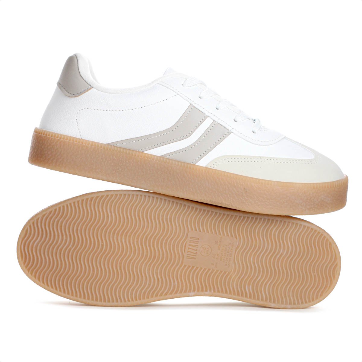 Tenis Vizzano Napa Floather Branco e Cinza - Feminino Branco 8