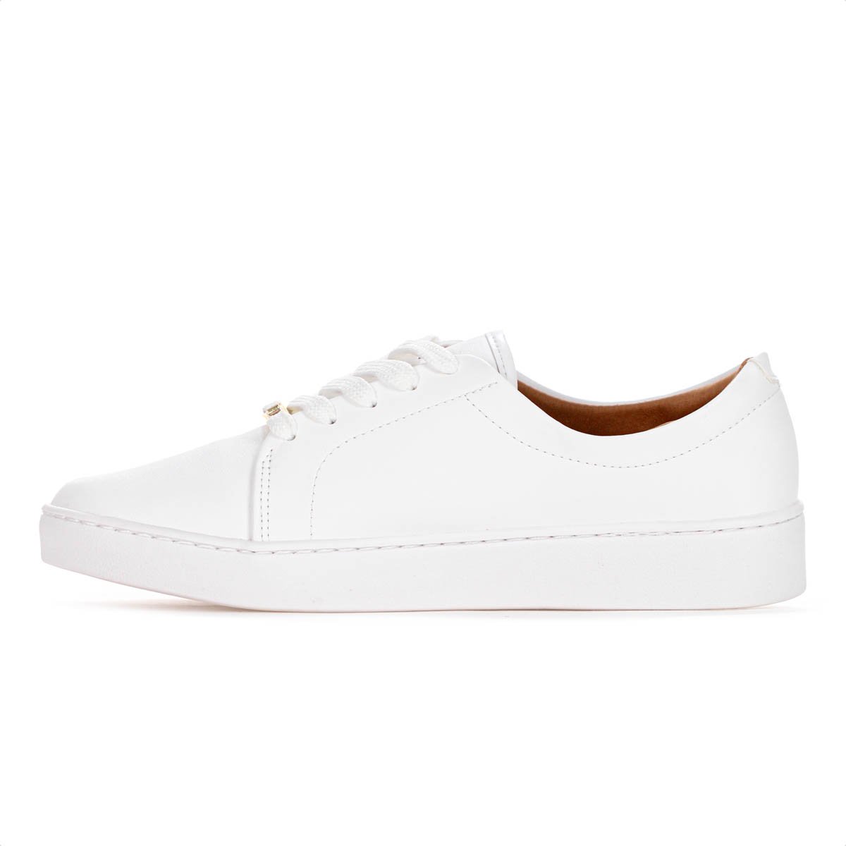 Tenis Vizzano Casual Liso Branco - Feminino Branco 2