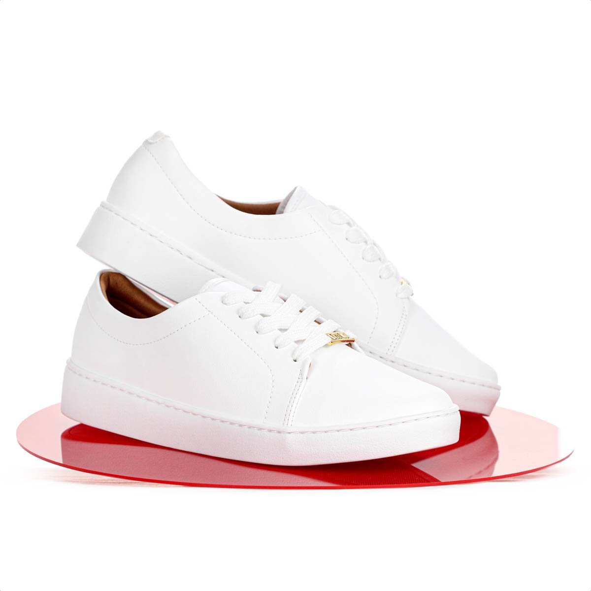 Tenis Vizzano Casual Liso Branco - Feminino Branco 8