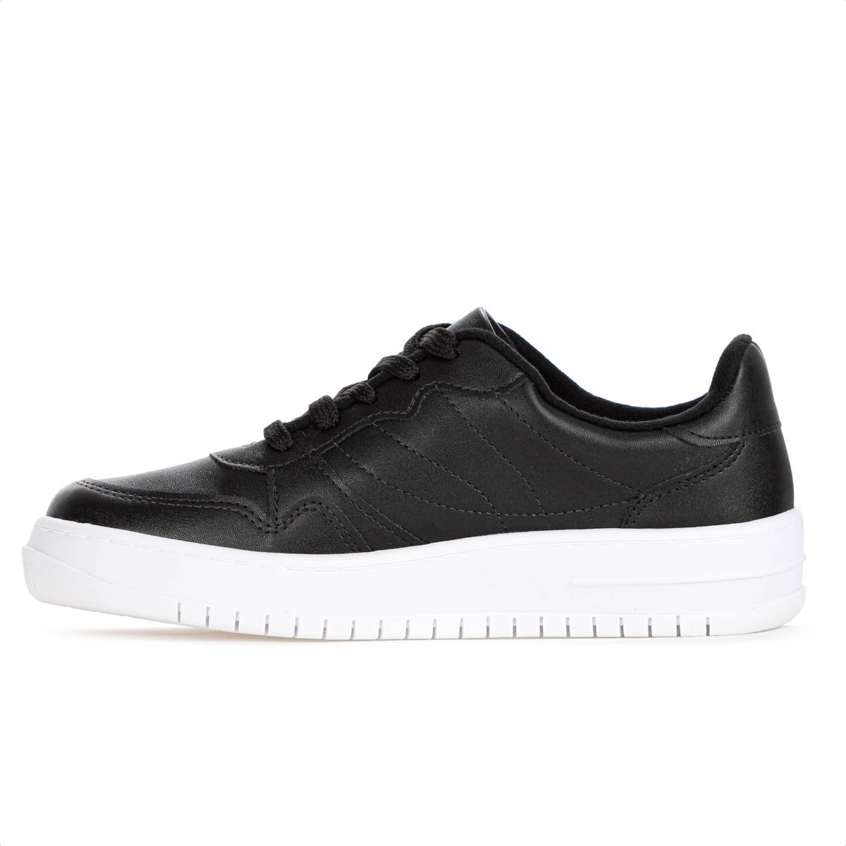Tenis Vizzano Flatform Preto e Branco - Feminino Preto 2