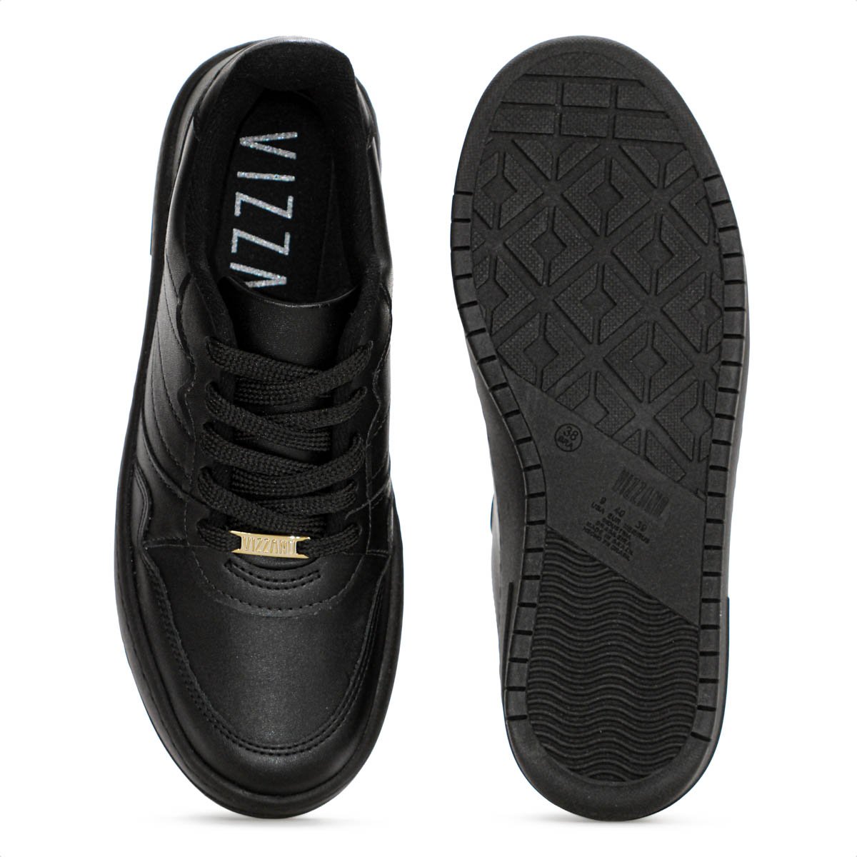 Tenis Vizzano Flatform All Black - Feminino Preto 4