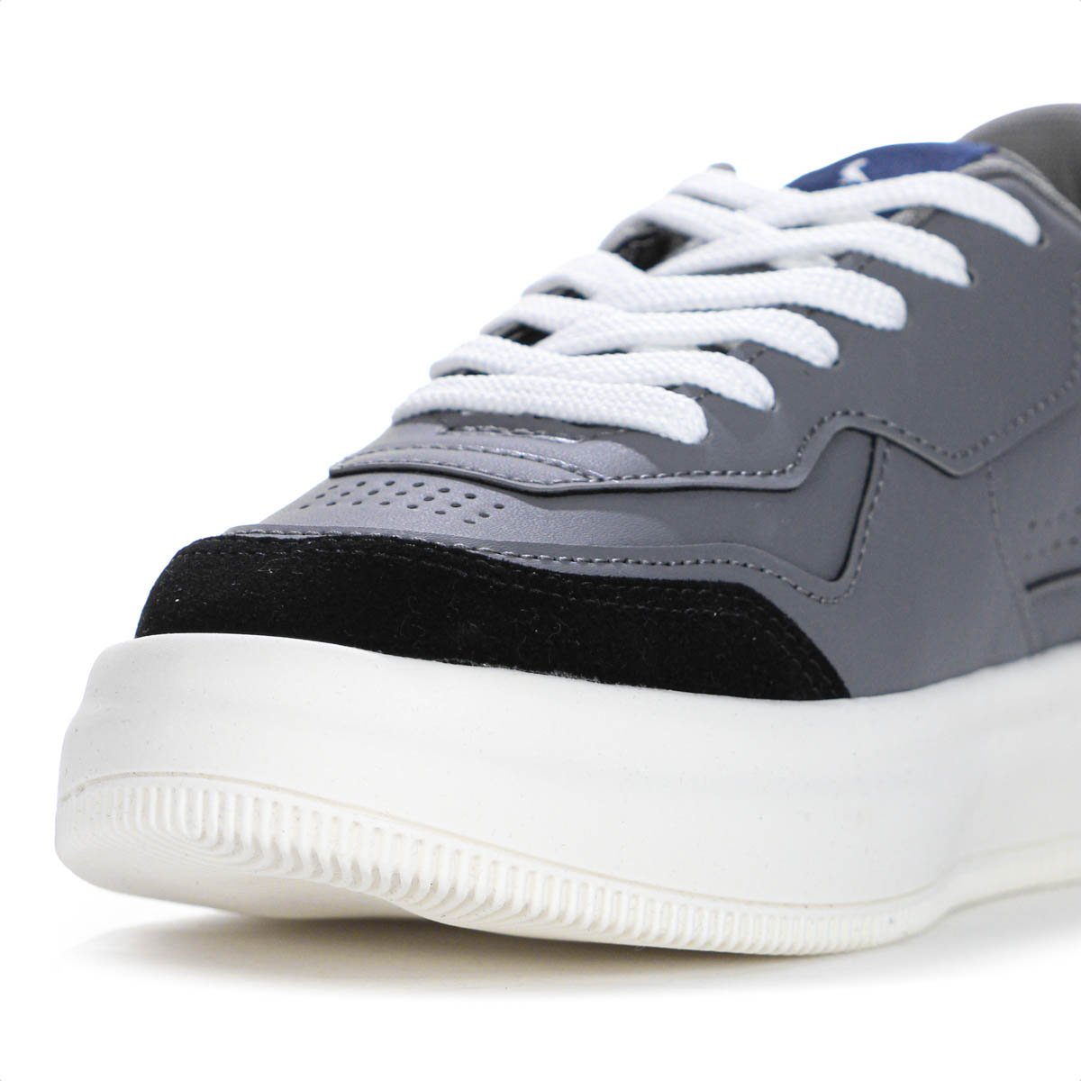 Tenis Reserva Troy Camurca Cinza e Preto - Masculino Cinza 6