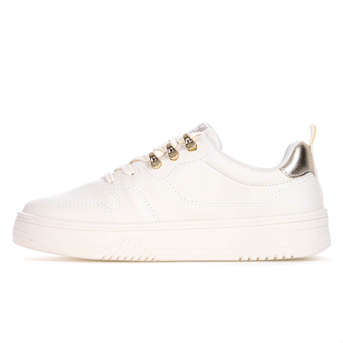 Tenis Ramarim Cacharel Off White e Dourado - Feminino Off White 2