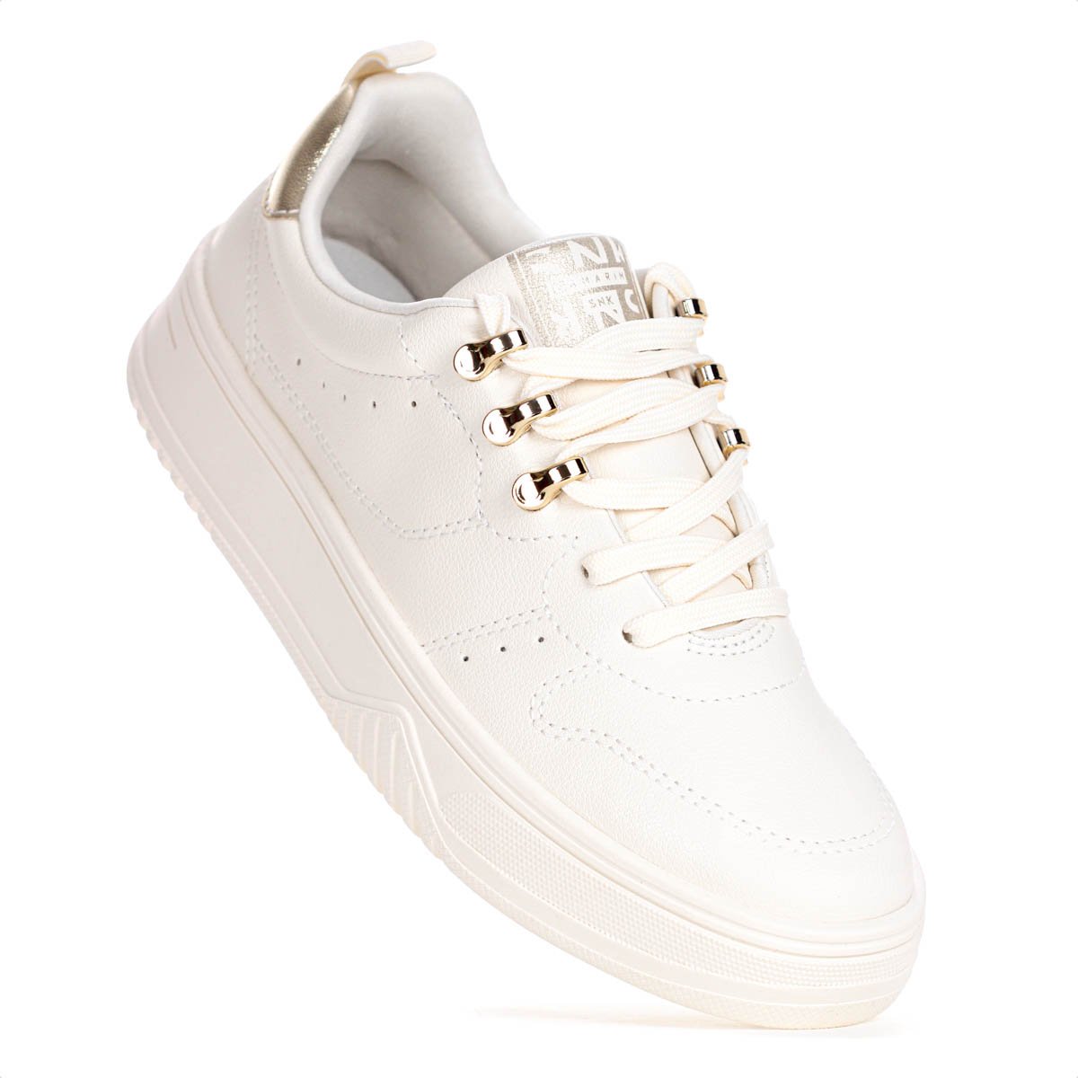 Tenis Ramarim Cacharel Off White e Dourado - Feminino Off White 5