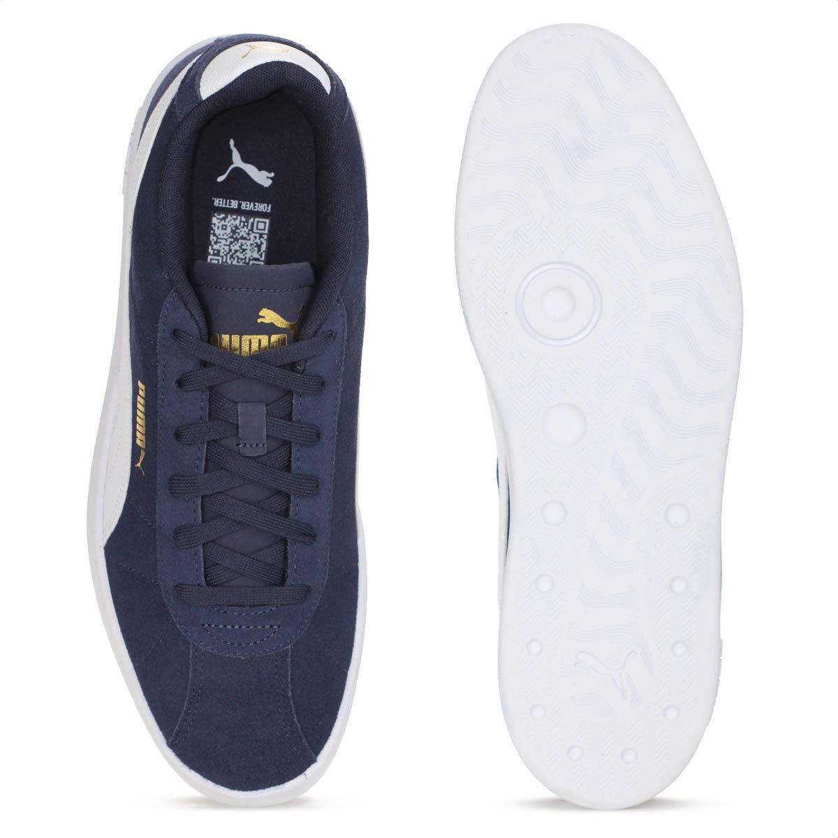 Tenis Puma Club II Azul Escuro  e Branco - Masculino Azul 7