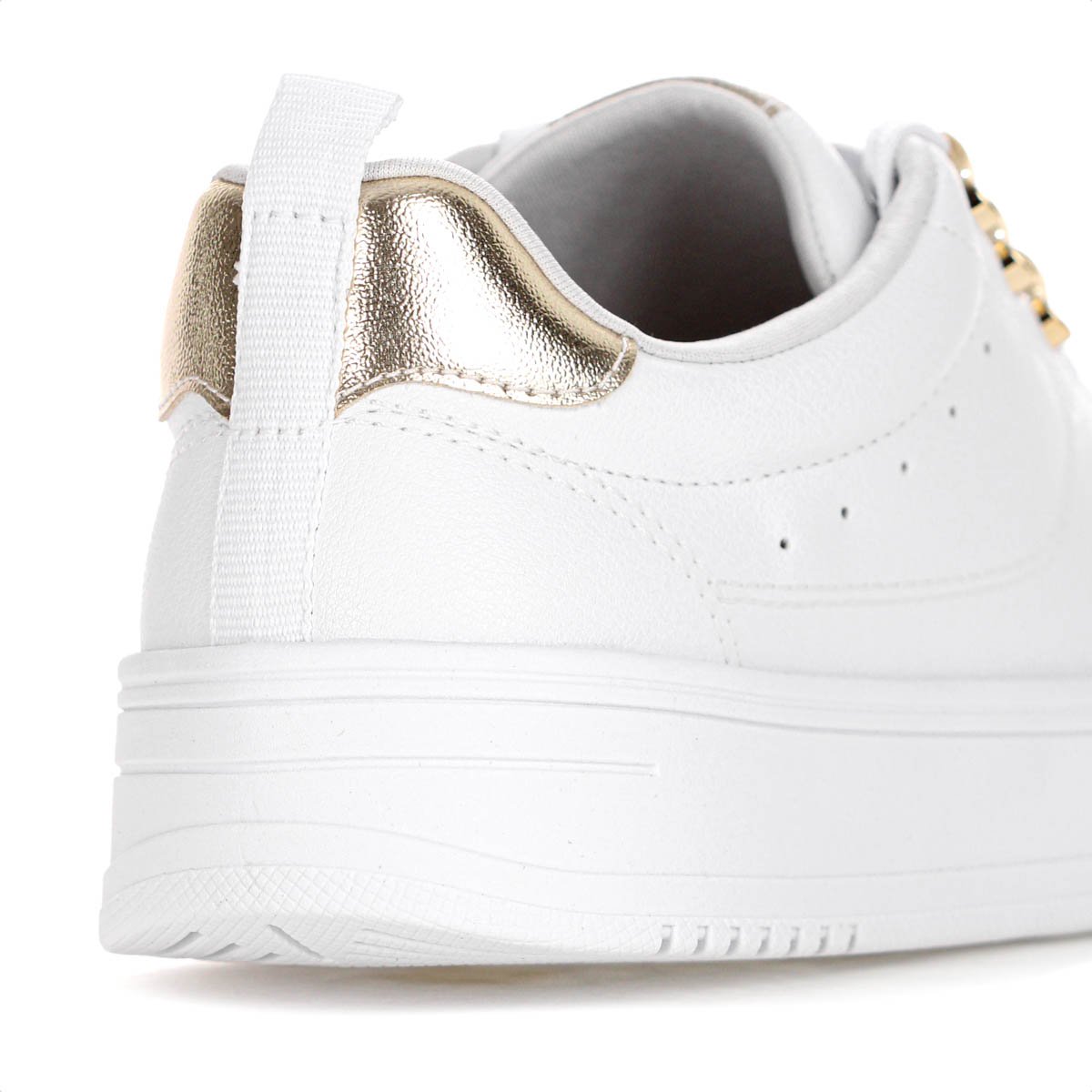 Tenis Ramarim Cacharel Branco e Dourado - Feminino Branco 7