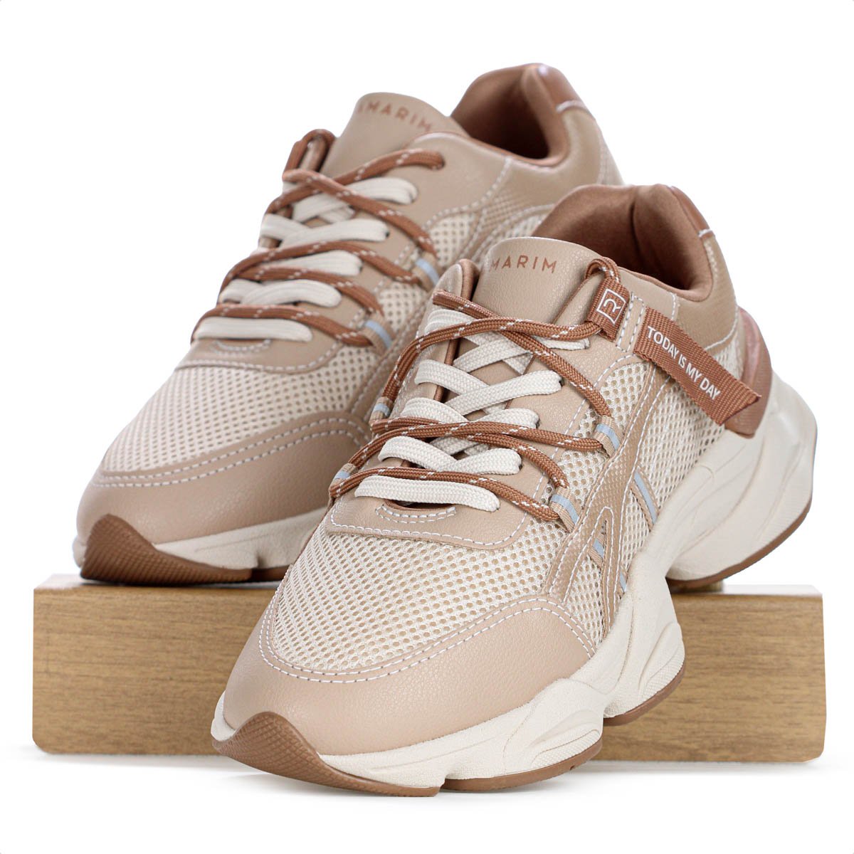 Tenis Ramarim Mocca Bege - Feminino Bege 8