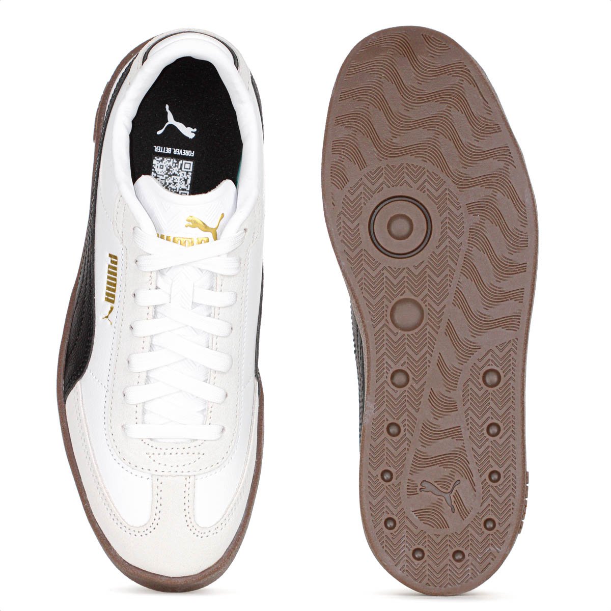 Tenis Puma Club II Era Branco Off White e Preto - Feminino Branco 4