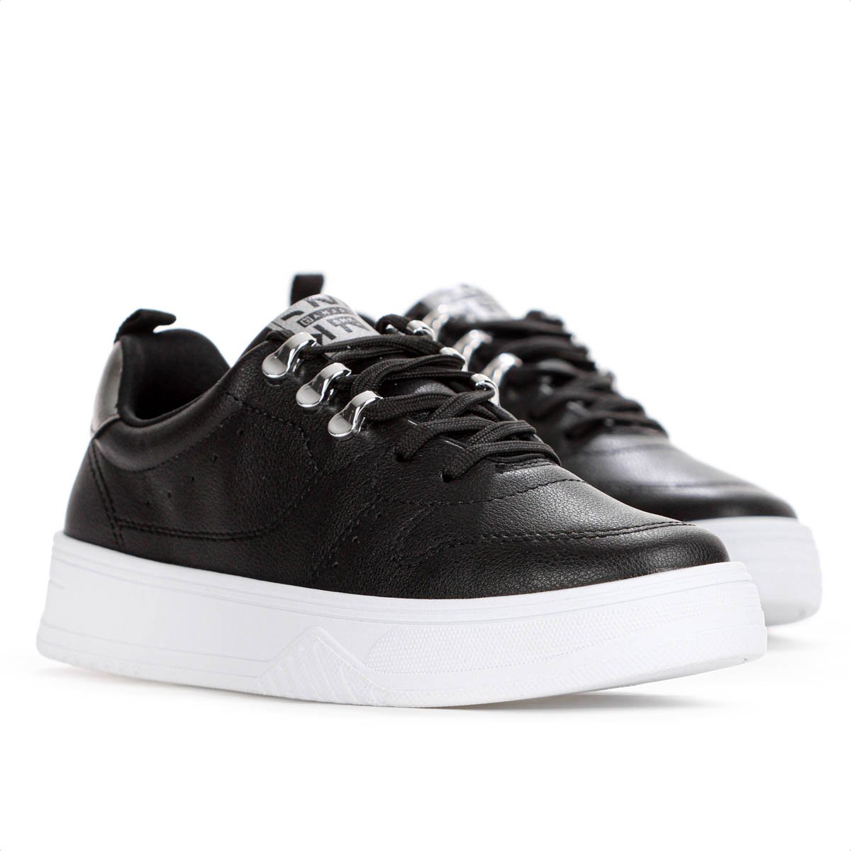 Tenis Ramarim Cacharel Preto e Prata - Feminino Preto 3