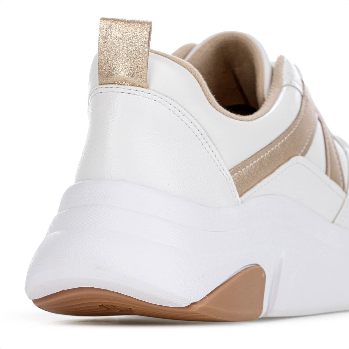 Tenis Modare Napa Suprema Branco e Dourado - Feminino Branco 5