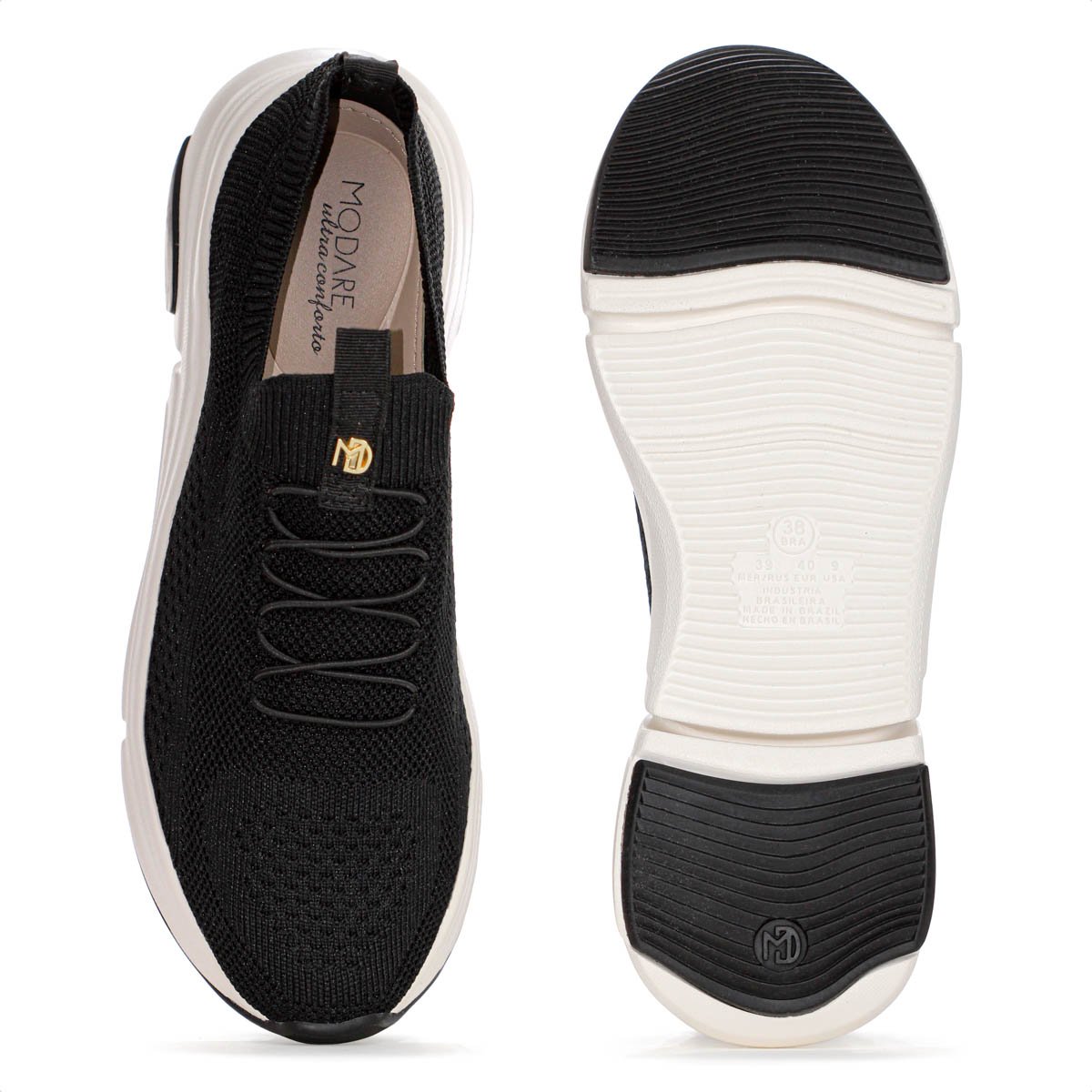 Tenis Modare Ultraconforto Preto - Feminino Preto 4