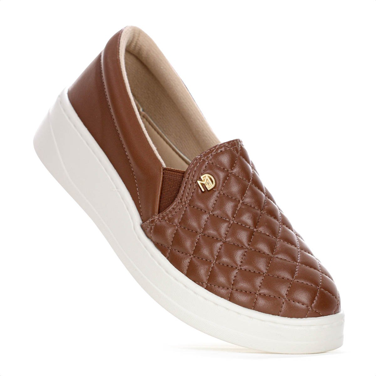 Tenis Modare Slip On Matelasse Marrom - Feminino Marrom 5