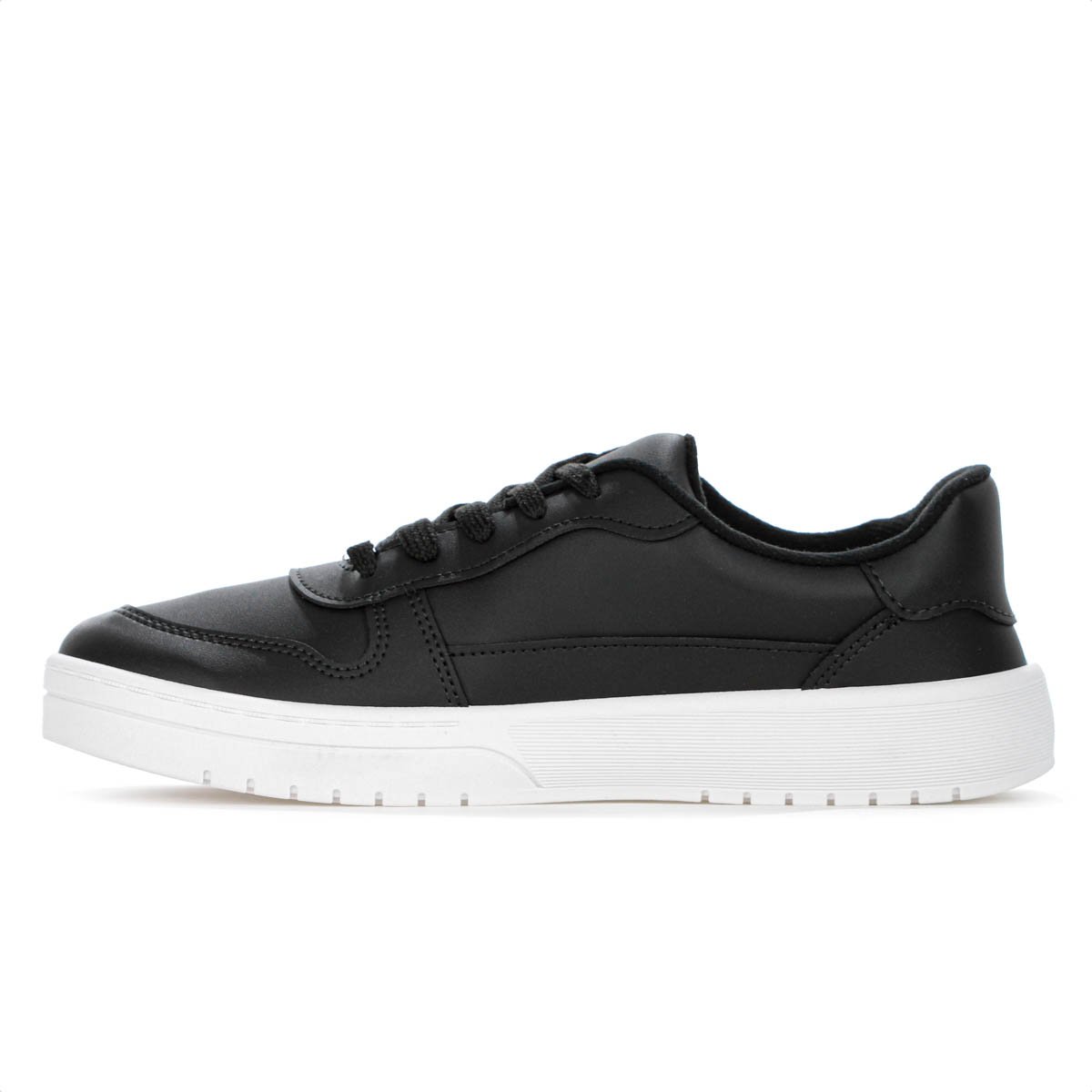 Tenis Moleca Napa Sardenha Recortes Preto - Feminino Preto 2