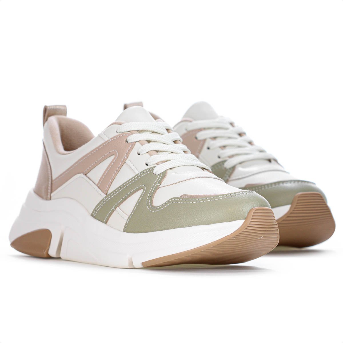 Tenis Modare Napa Suprema Off White Rose e Verde - Feminino Off White 3