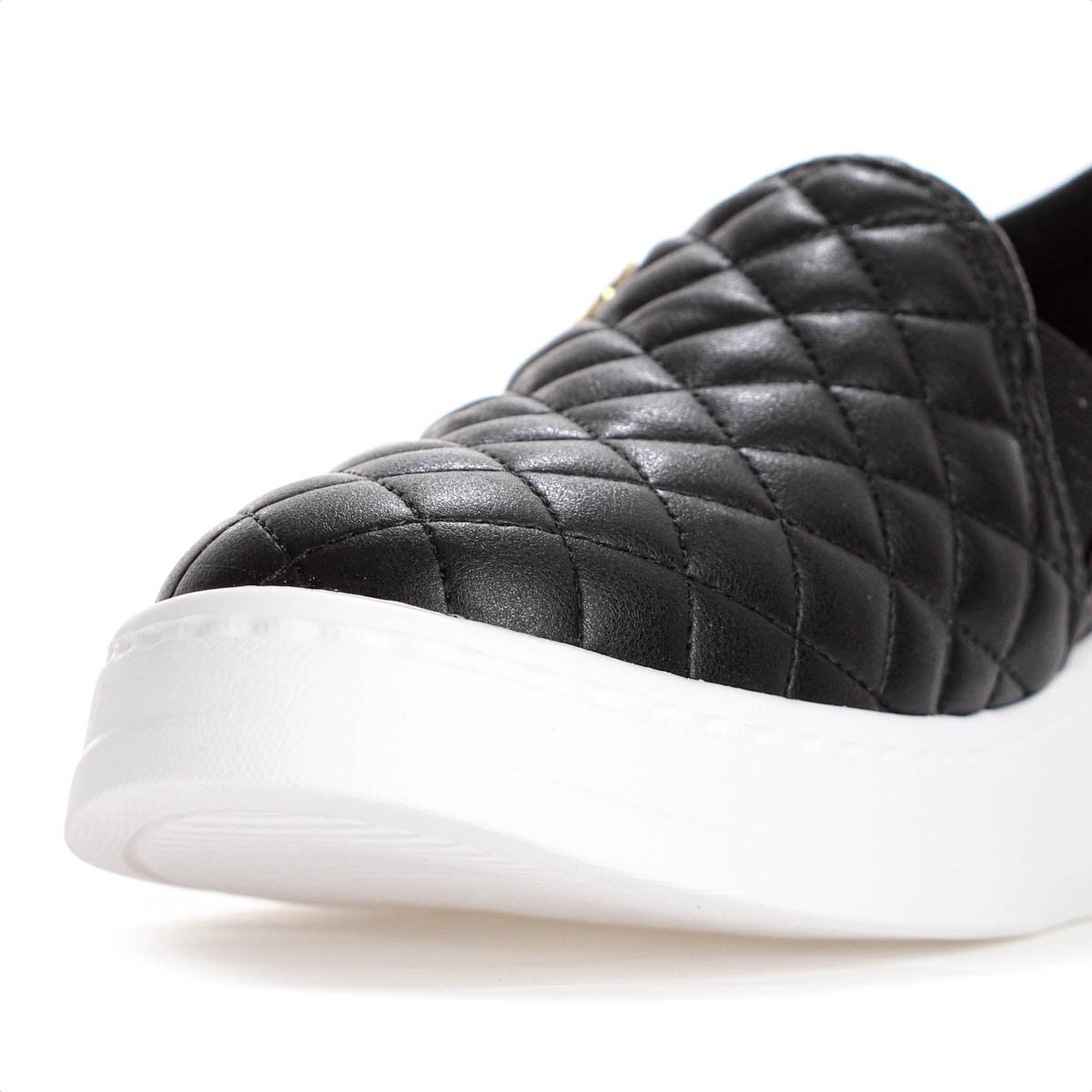 Tenis Modare Slip On Matelasse Preto e Branco - Feminino Preto 6