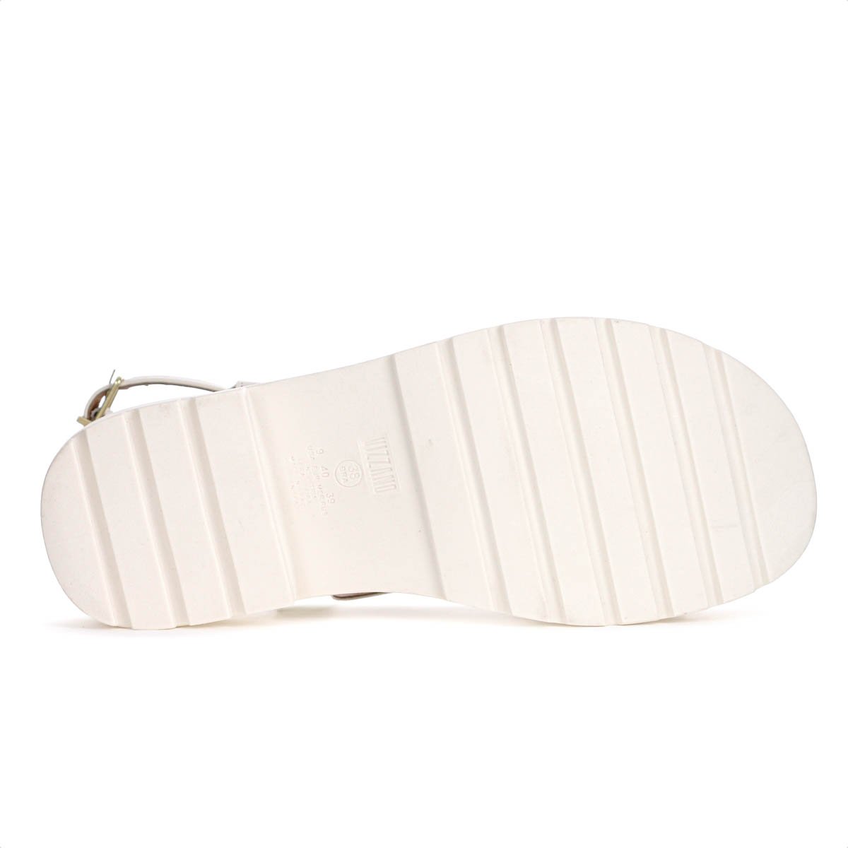 Sandalia Vizzano Tamanco Tiras Cruzadas Off White - Feminino Branco 6