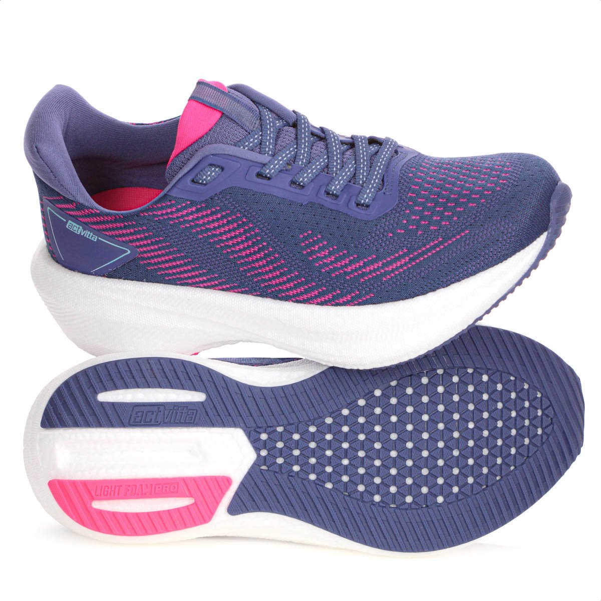Tenis Actvitta Gaspea Loc Pequin Azul e Rosa - Feminino Roxo 9