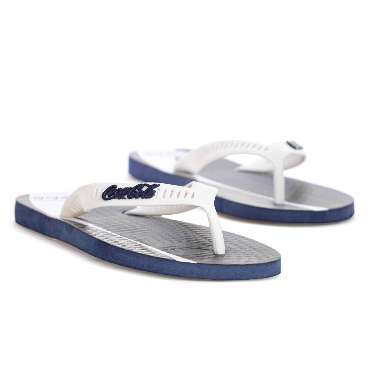 Chinelo Coca Cola Share a Coke Azul Marinho - Masculino Branco/Preto 2