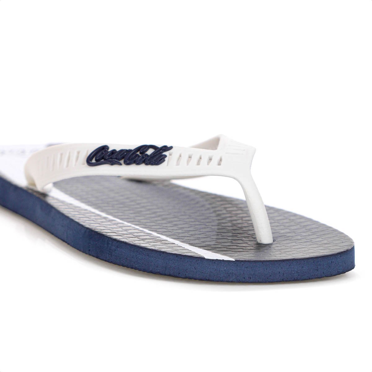 Chinelo Coca Cola Share a Coke Azul Marinho - Masculino Branco/Preto 8