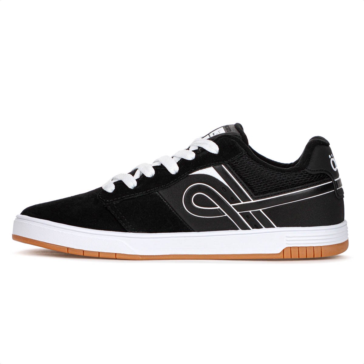 Tenis Ous Naccarato V Camurca Preto e Branco - Masculino Preto 2