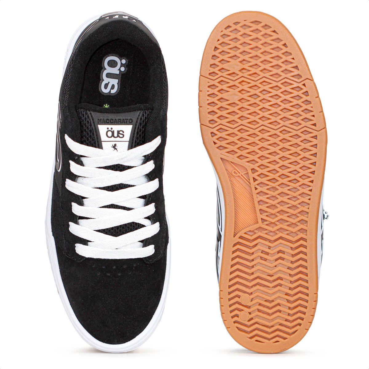 Tenis Ous Naccarato V Camurca Preto e Branco - Masculino Preto 4