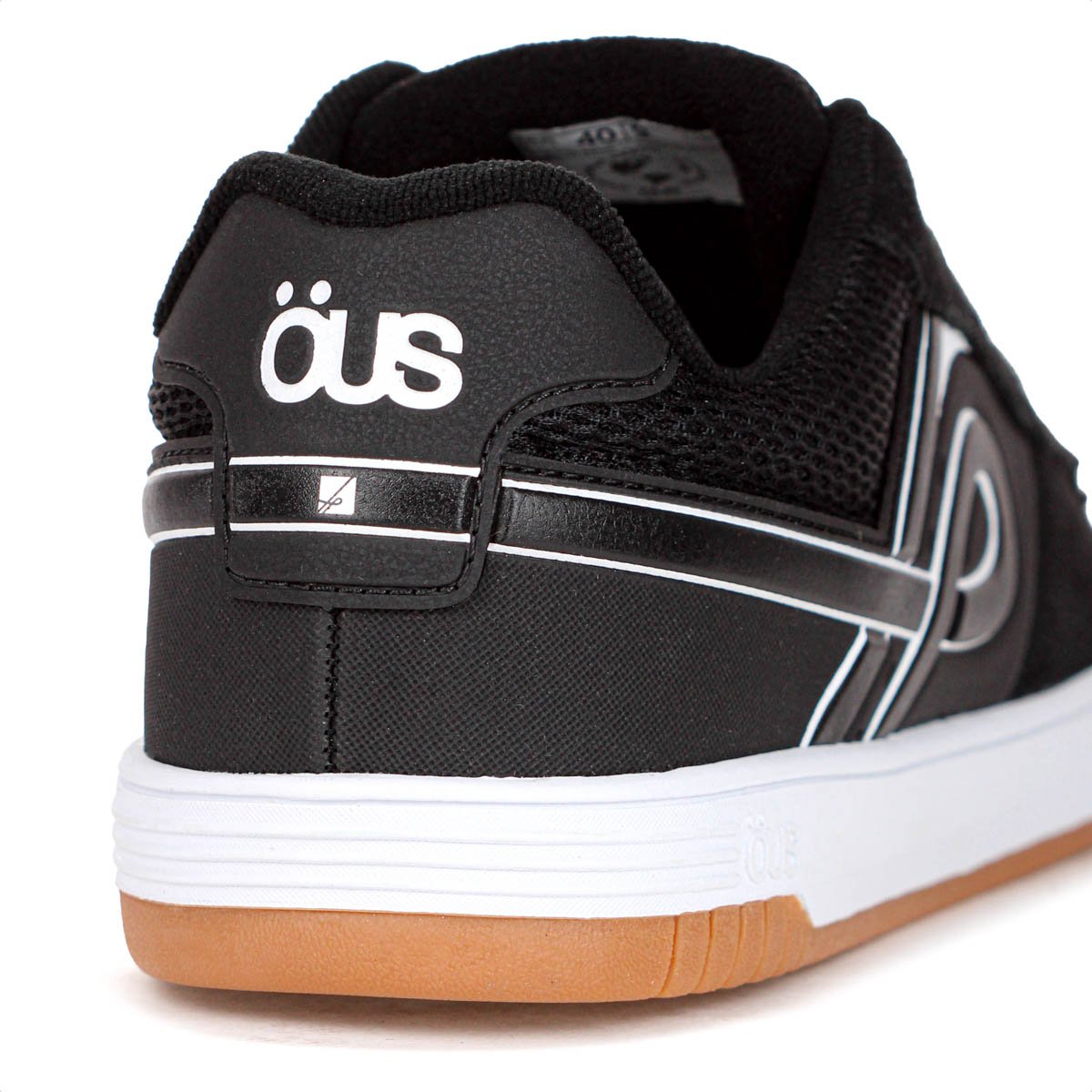 Tenis Ous Naccarato V Camurca Preto e Branco - Masculino Preto 7