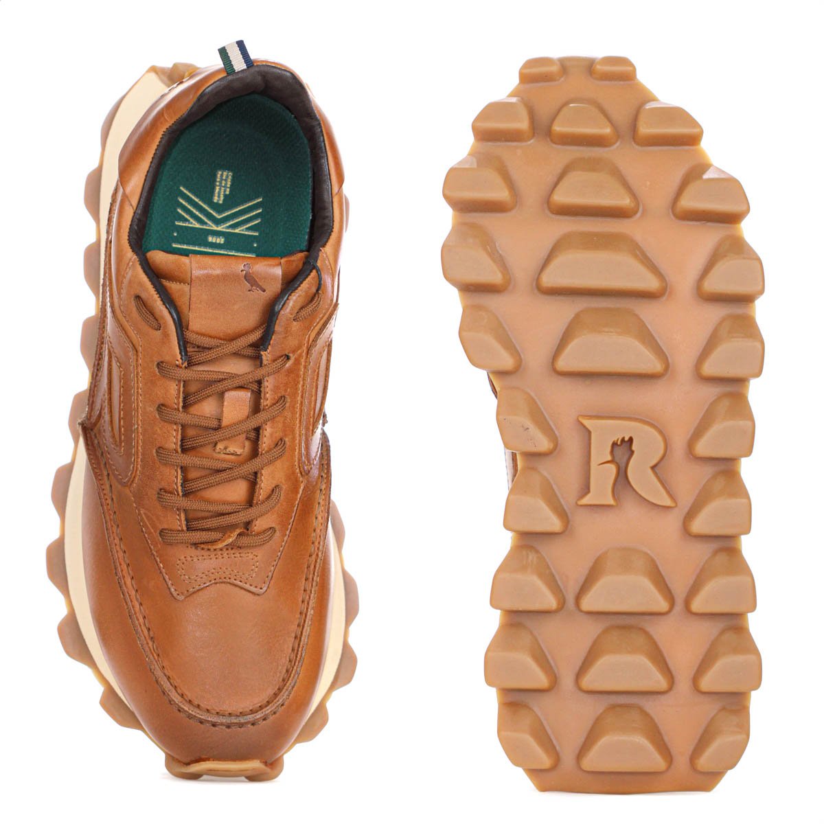 Tenis Reserva Yankee Kick Couro Marrom Caramelo - Masculino  Marrom 6