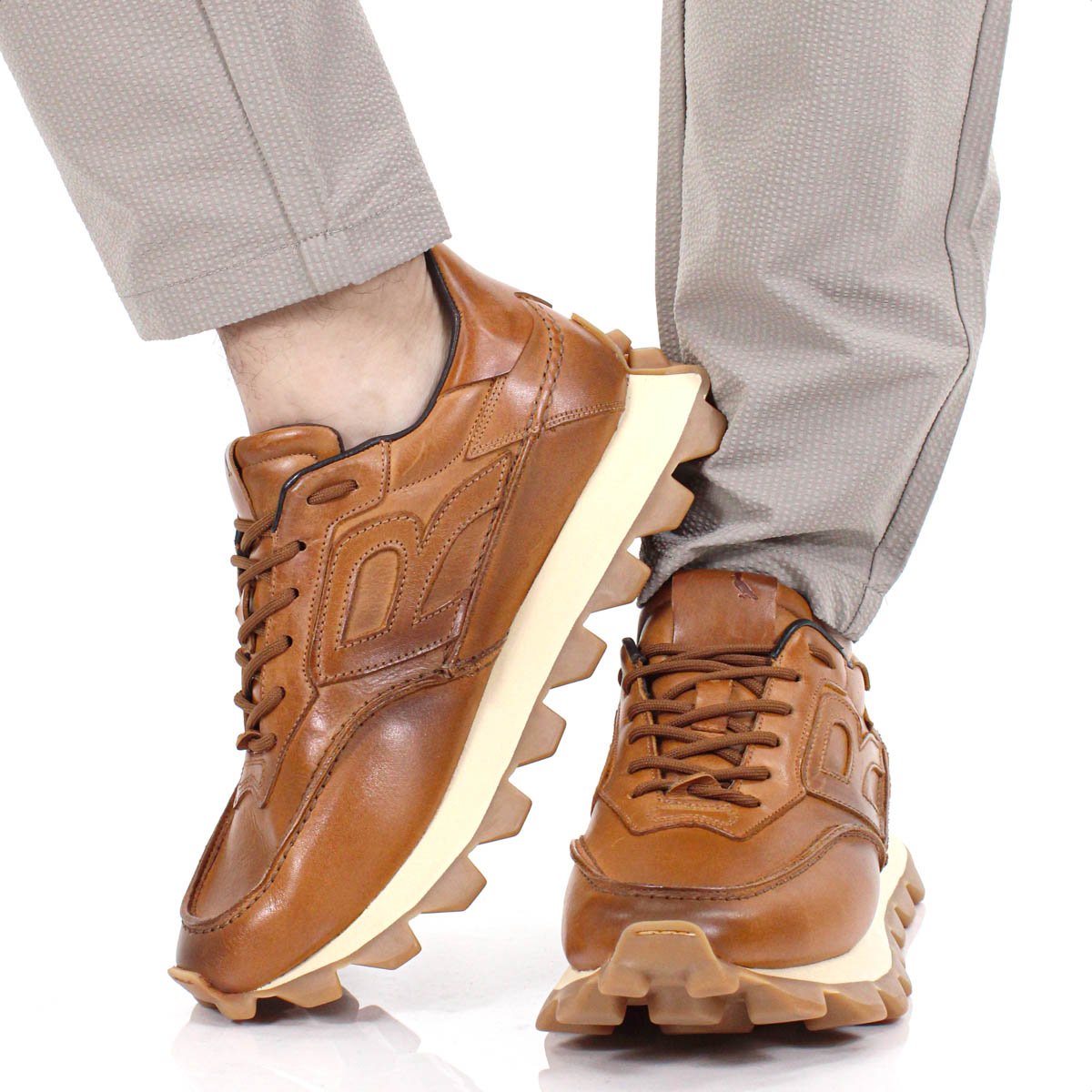 Tenis Reserva Yankee Kick Couro Marrom Caramelo - Masculino  Marrom 9