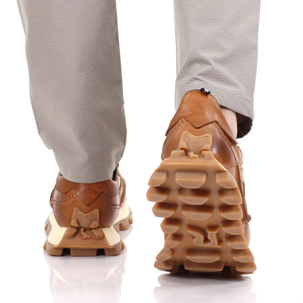 Tenis Reserva Yankee Kick Couro Marrom Caramelo - Masculino 