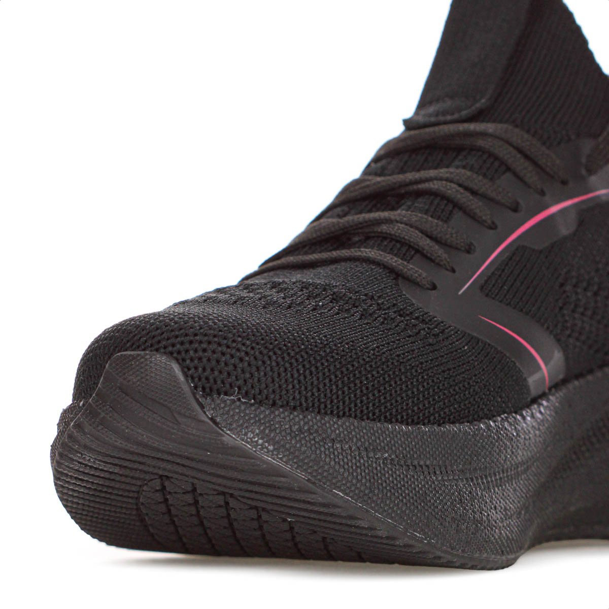 Tenis Actvitta Gaspea Knit Energy Preto e Rosa - Feminino Preto 7