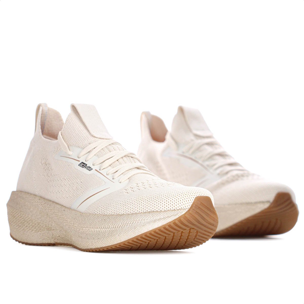 Tenis Actvitta Gaspea Knit Energy Bege - Feminino Bege 3