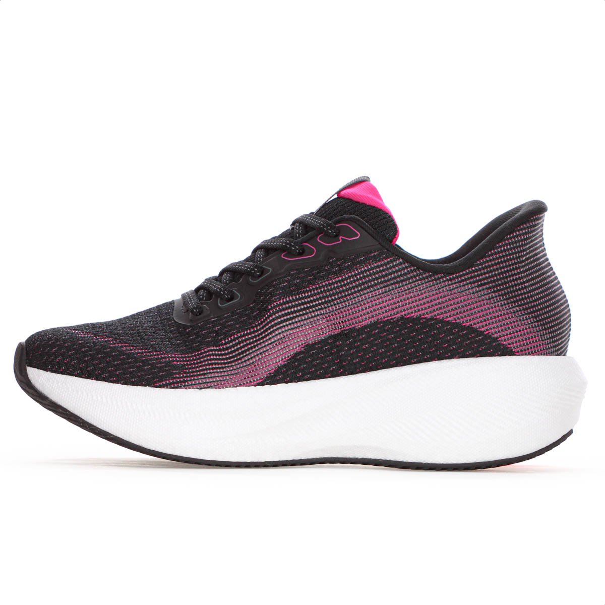 Tenis Actvitta Gaspea Loc Zaria Preto Rosa e Branco - Feminino Preto/Rosa 2