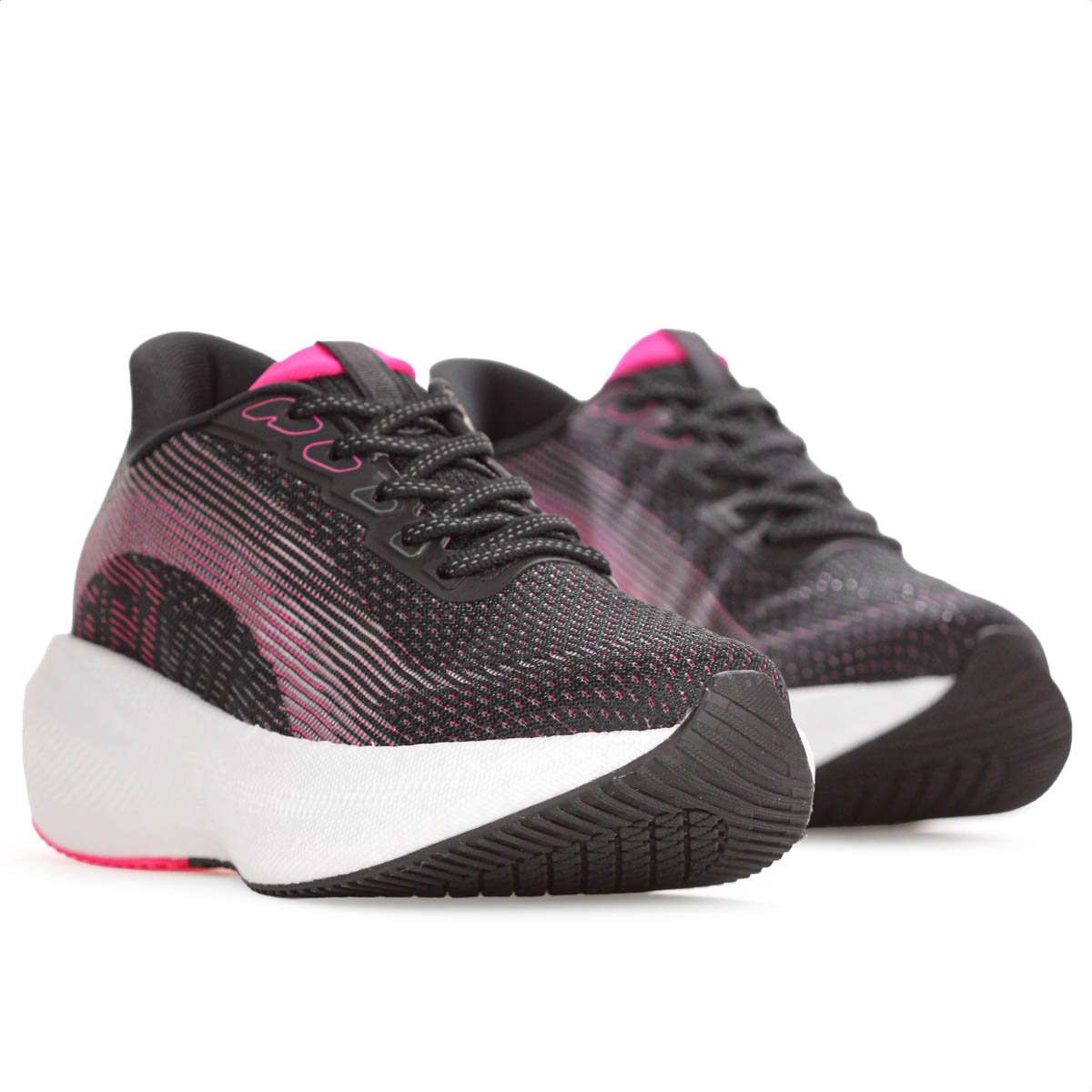 Tenis Actvitta Gaspea Loc Zaria Preto Rosa e Branco - Feminino Preto/Rosa 3