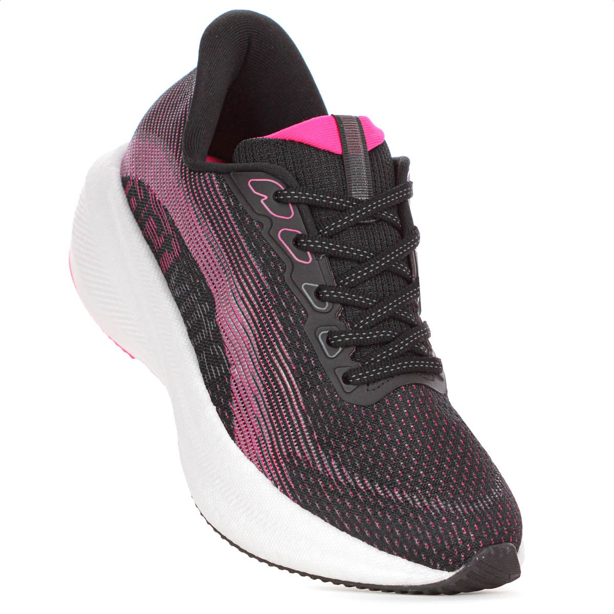 Tenis Actvitta Gaspea Loc Zaria Preto Rosa e Branco - Feminino Preto/Rosa 5